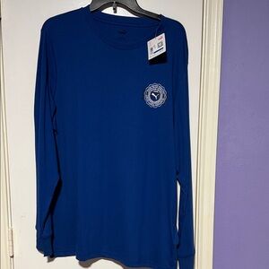 Puma Men's Deep Blue Long Sleeve Tee